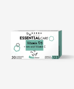 123 – ESSENTIALCARE Vitamina D3 in nekisli C, KAPSULE