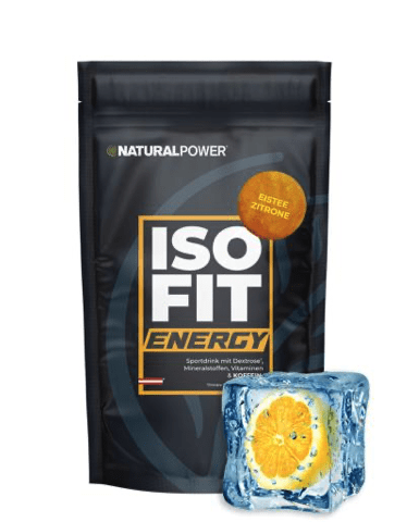 Športni napitek ISO FIT Energy z okusom ledenega čaja in limone